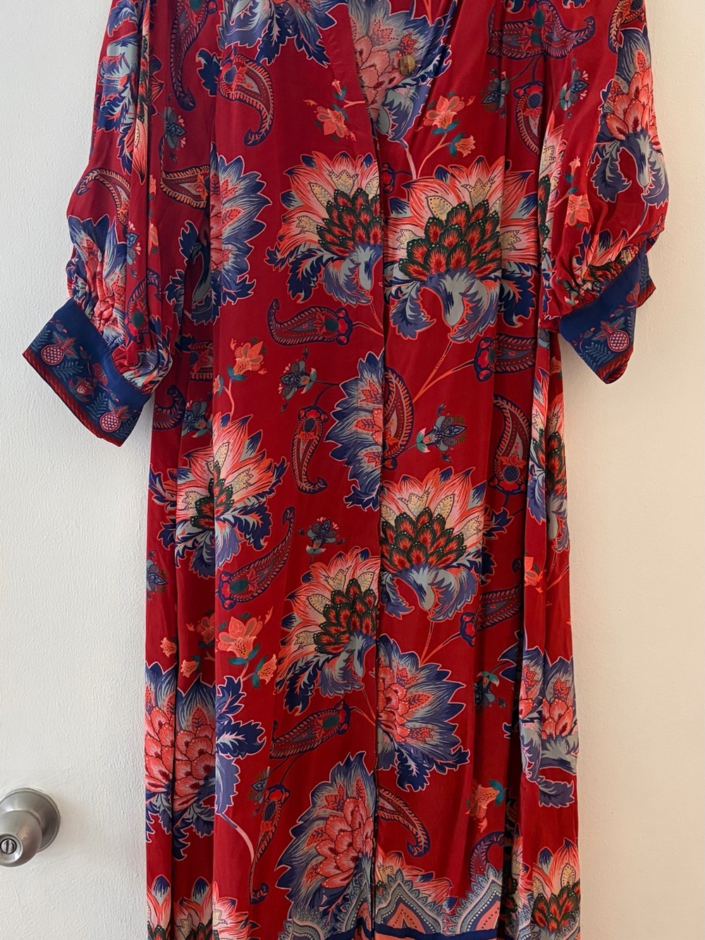 FARM Rio Red Floral Maxi Dress